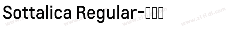 Sottalica Regular字体转换